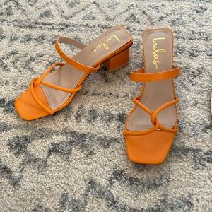 Orange sandals